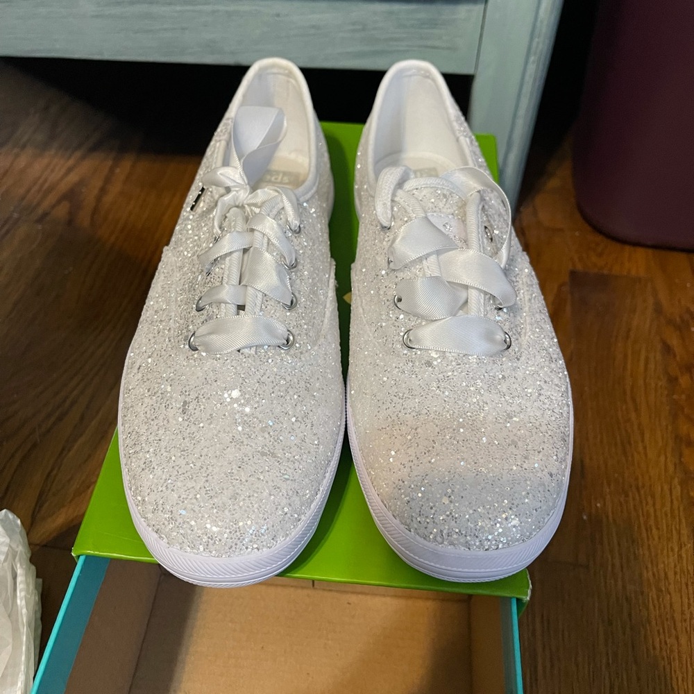 Kate Spade Keds shoes - white glitter